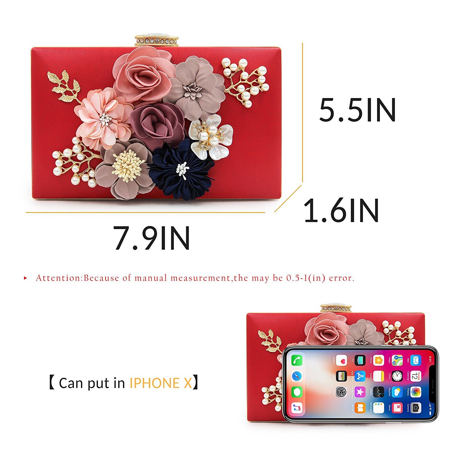 paradox women flower clutches evening handbags wedding clutch purse