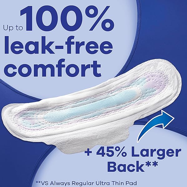 ALWAYS ULTRA THIN OVERNIGHT PADS WITH WINGS, SIZE 4, OVERNIGHT, 96 COUNT