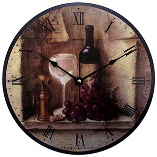 Geneva 12Inch Wine Wall Clock Home & Kitchen