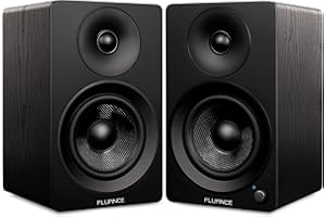 Fluance Ai41 Powered 2-Way 2.0 Stereo Bookshelf Speakers with 5" Drivers, 90W Amplifier for Turntable, TV, PC and Bluetooth 5