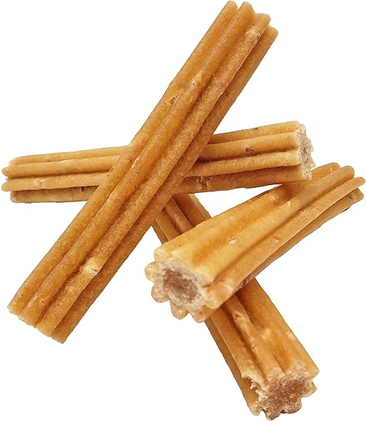 HIMALAYAN DOG CHEW CHURRO YAK CHEESE DOG CHEWS, 100% NATURAL, LONG LASTING, GLUTEN FREE, HEALTHY & SAFE DOG TREATS, LACTOSE & GRAIN FREE, PROTEIN RICH, REAL PEANUT BUTTER FLAVOR, 4 CHURROS PER POUCH