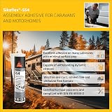 Sika Sikaflex-554 Black Mounting Adhesive 300ml - High Dynamic Load, Weather view 3