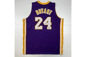 HOFSM.COM HALL OF FAME SPORTS MEMORABILIA Facsimile Autographed Kobe Bryant #24 Los Angeles LA Purple Reprint Laser Auto Basketball Jersey Size Men's XL