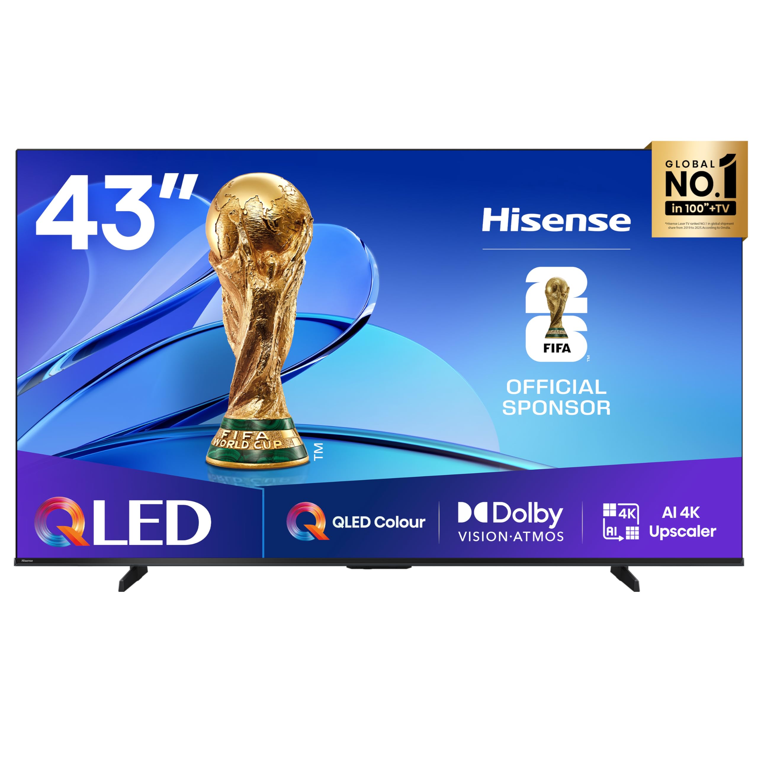 Hisense 43E7Q - QLED TV 43 (108 cm) - 4K UHD 3840x2160 - TV connessa - 3xHDMI 2.1 - WiFi