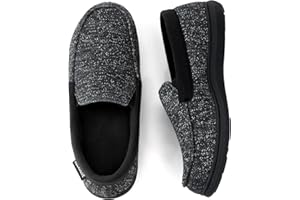 RockDove Men's Tweed Memory Foam Moc Slipper