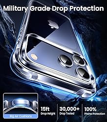 Mkeke for iPhone 17 Pro Max Case Clear, [Not
