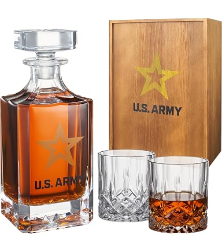 Texas Flagge Whiskey Dekanter Mit Glasstopfen – Personalisiertes Geschenk Für Männer, Väter & Patrioten