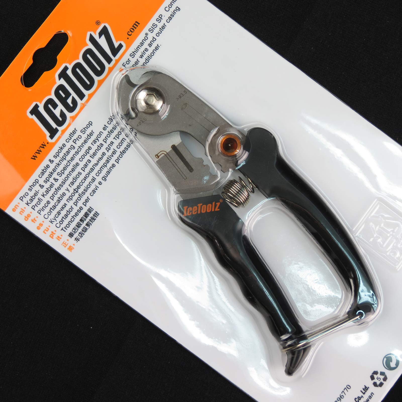 IceToolz Cable and Spoke Cutter, Black, M