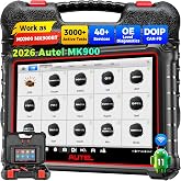 Autel Scanner MaxiCOM MK900: Bidirectional Tool as MK900BT, 40+Hot Service | 8in Same as MK900-BT MX900, CAN-FD&amp;DOIP, All System Diagnostics 2026 Up of MaxiCheck MX808S MK808S, 200+ Brands, FCA SGW OS11