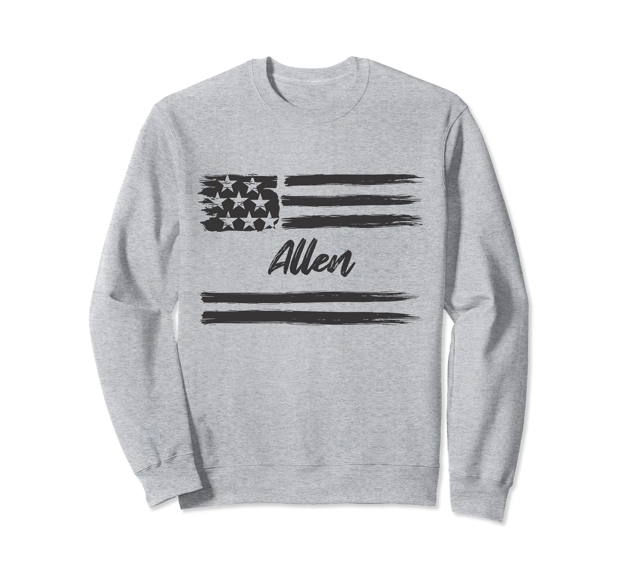Allen - Personalized Name, Stars and Stripes, USA Flag Sweatshirt