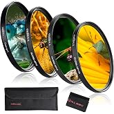GREEN.L 58mm Close-up Filter Set(+1,+2,+4,+10), Professional Macro Filter for Camera Lens