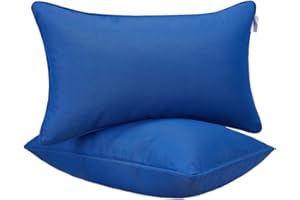 JMGBird Outdoor Pillows Waterproof Set of 2 Outdoor Throw Pillows with Insert Included 12×20 Inch Outdoor Lumbar Pillows for Patio Furniture