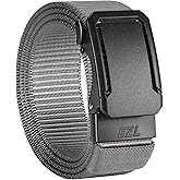 EZL Ratchet Tactical Belt for Men, 1.5" Nylon Web Gun Belt with Automatic Slide Buckle, Adjustable Trim to Fit