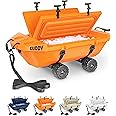 CUDDY Crawler Cooler with Wheels – 40 QT Amphibious Floating Cooler and Dry Storage Vessel - Orange, Navy, Tan, or White