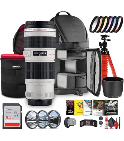 Amazon.com : Canon 70-200mm f/4L EF is USM : Camera Lenses