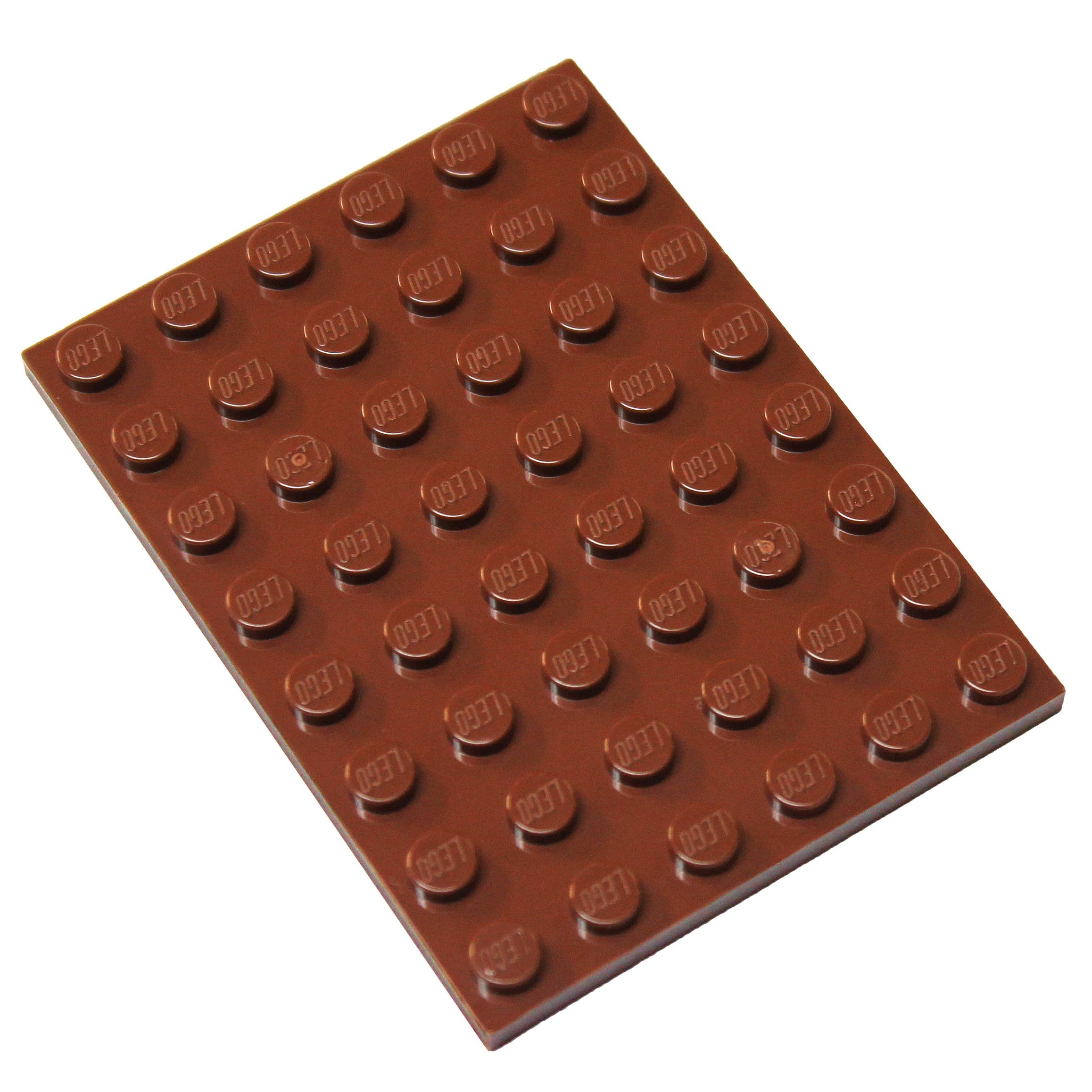 LEGO Parts and Pieces: Reddish Brown 6x8 Plate x4