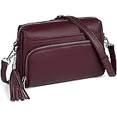 befen Genuine Leather Crossbody Purses for Women Small Crossbody Bags Purse with Built in RFID Blocking Wallet