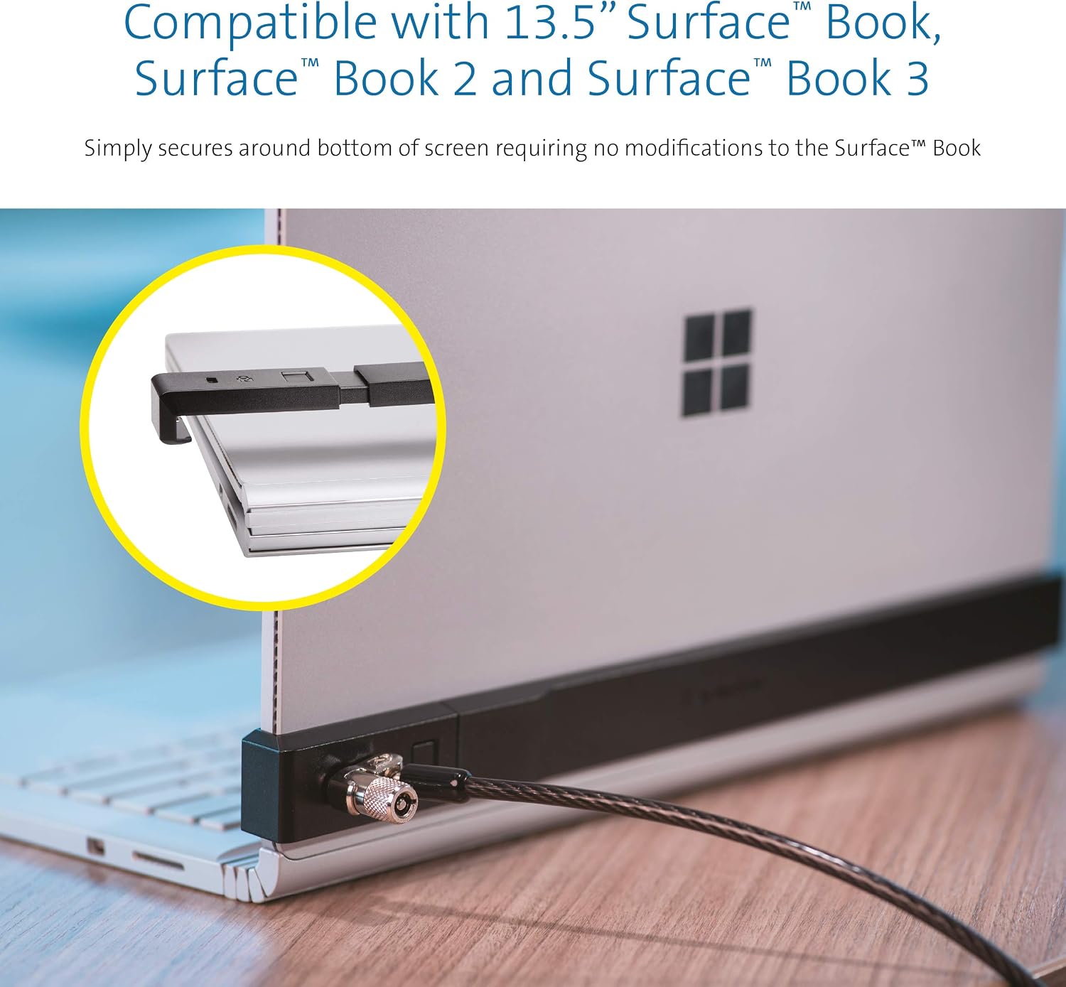 Kensington Locking Bracket for Surface Book with Non-Invasive Locking Technology - Image 4