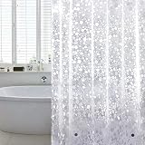 WELTRXE Shower Curtain Liner 183x183cm Mould Proof 12 Grommets 3 Magnets view 1