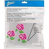 Ateco 4685 Soft Disposable Decorating Bags, 18-Inch, Pack of 10, Made in USA, Clear