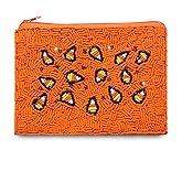 BSJELL Coin Purse Halloween Beaded Coin Purse for Women Halloween Candy Corn Holiday Coin Pouch Small Change Purse Wallet for Her