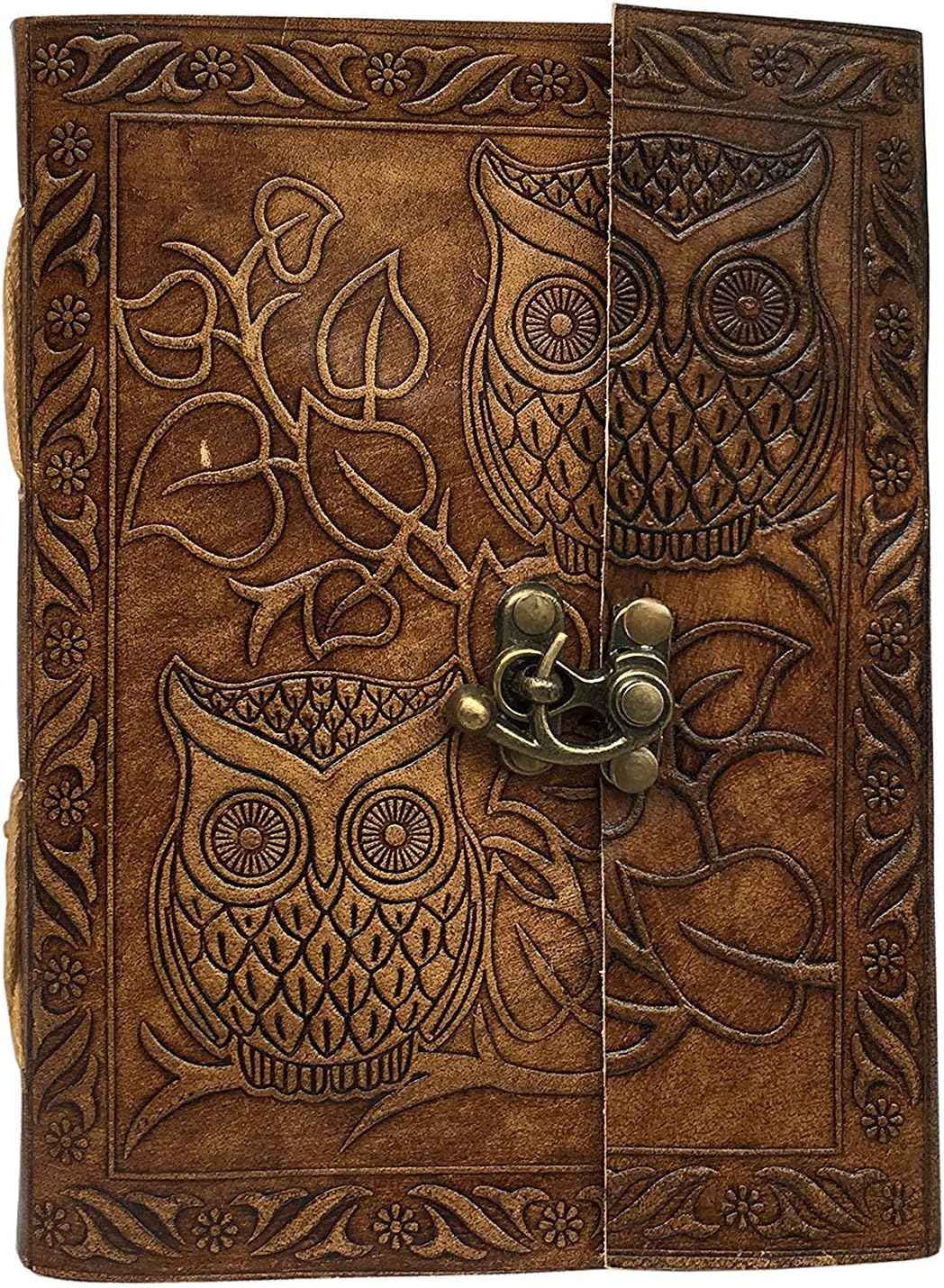 Owl Journal, Vintage Brown, 7 x 5 Inch - Image 4
