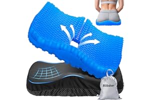 Bilbear Thicker Gel Kayak Seat Cushion,Large Seat Cushions for Kayaks,Paddle Board,Canoe and Boating,HIPS Relief Seat Cushion Pad for Kayak Accessories