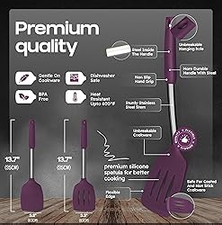 BakeRoyal Silicone Spatula Set - Turner Spatulas