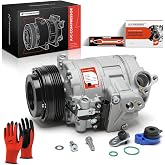 A-Premium Air Conditioner AC Compressor with Clutch | Compatible with BMW 323i 1999-2000, 325xi 2001-2005, 328i 1999-2000, 330i 2001-2006, 525i, 540i, 740i, 740iL, M3, M5