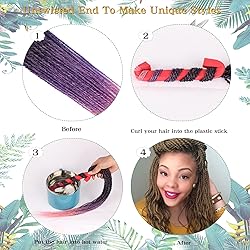 MOSINA Pink Crochet Hair For Black Women,Senegalese