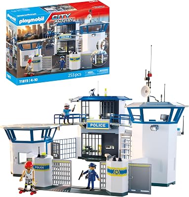 | Action Heroes | Centre de Commandement de la Police | Jouets de Police | Jouets d'aventures | Jouet pour Enfants à partir de 4 Ans | avec Figurines & Accessoires | 71873