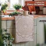 Maison d' Hermine Kitchen Towels Set of 3 100% Cotton 50x70 cm Pivoine view 5