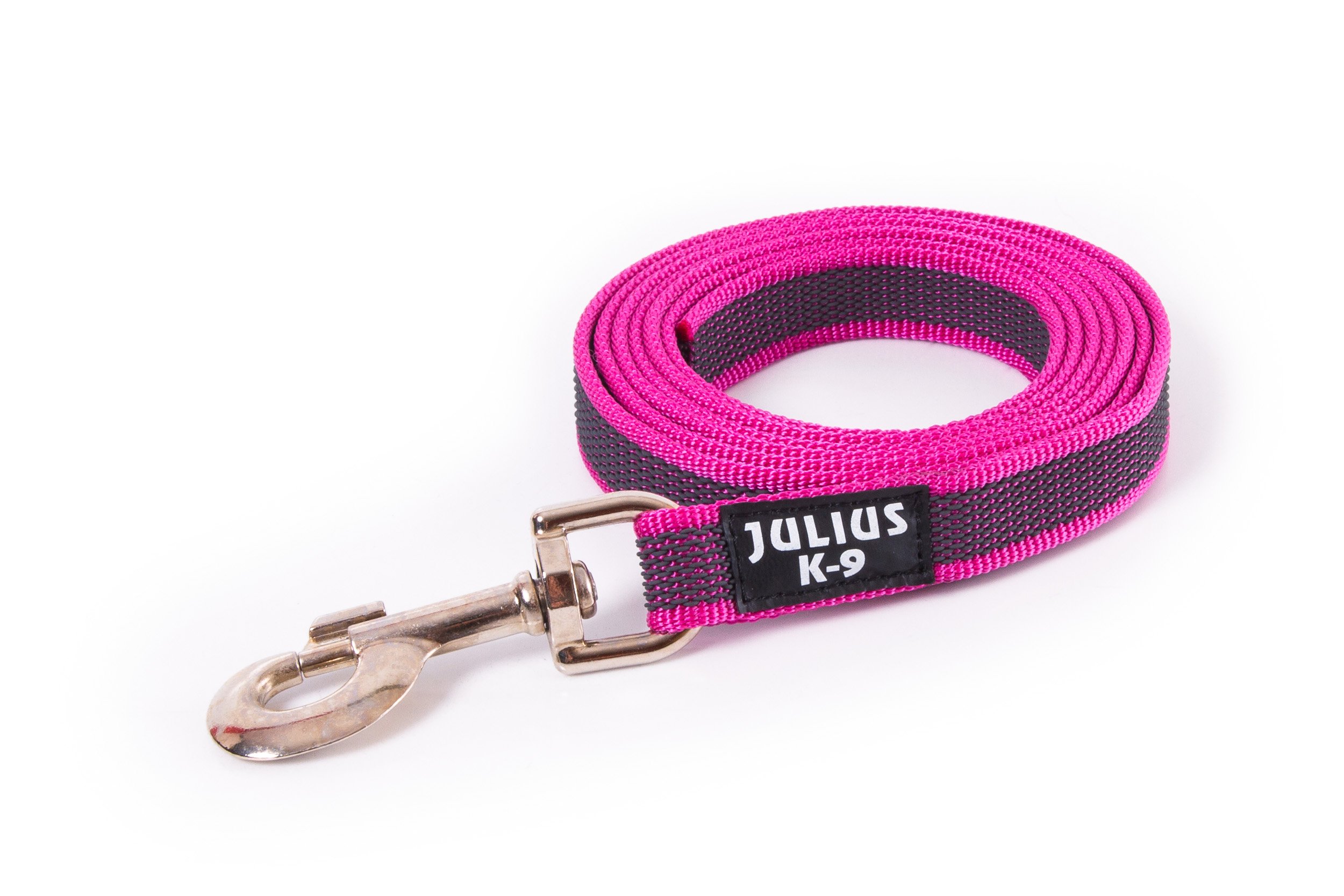 Color & Gray Super-Grip Leash without Handle, 20 mm x 1 m, Pink-Gray