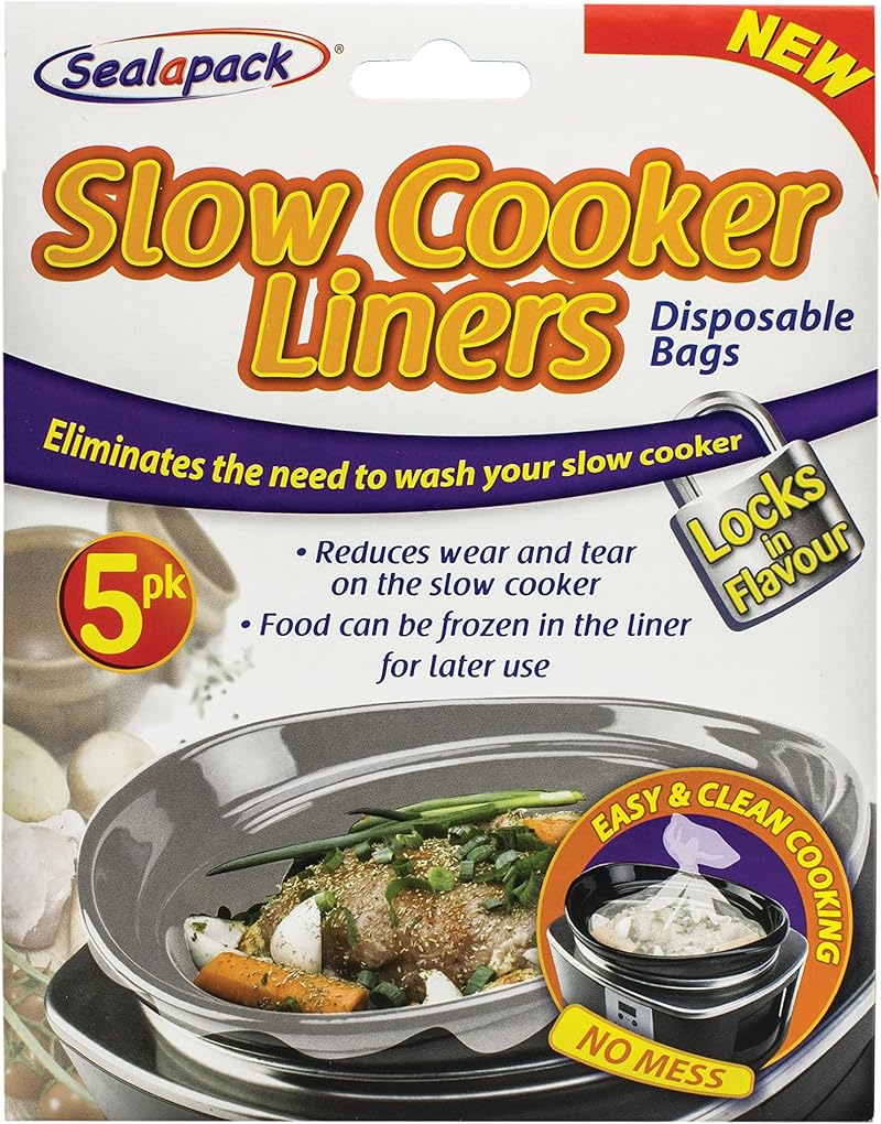 Sealapack Slow Cooker Liner Bags Pack of 5 Flavour Lock Liners