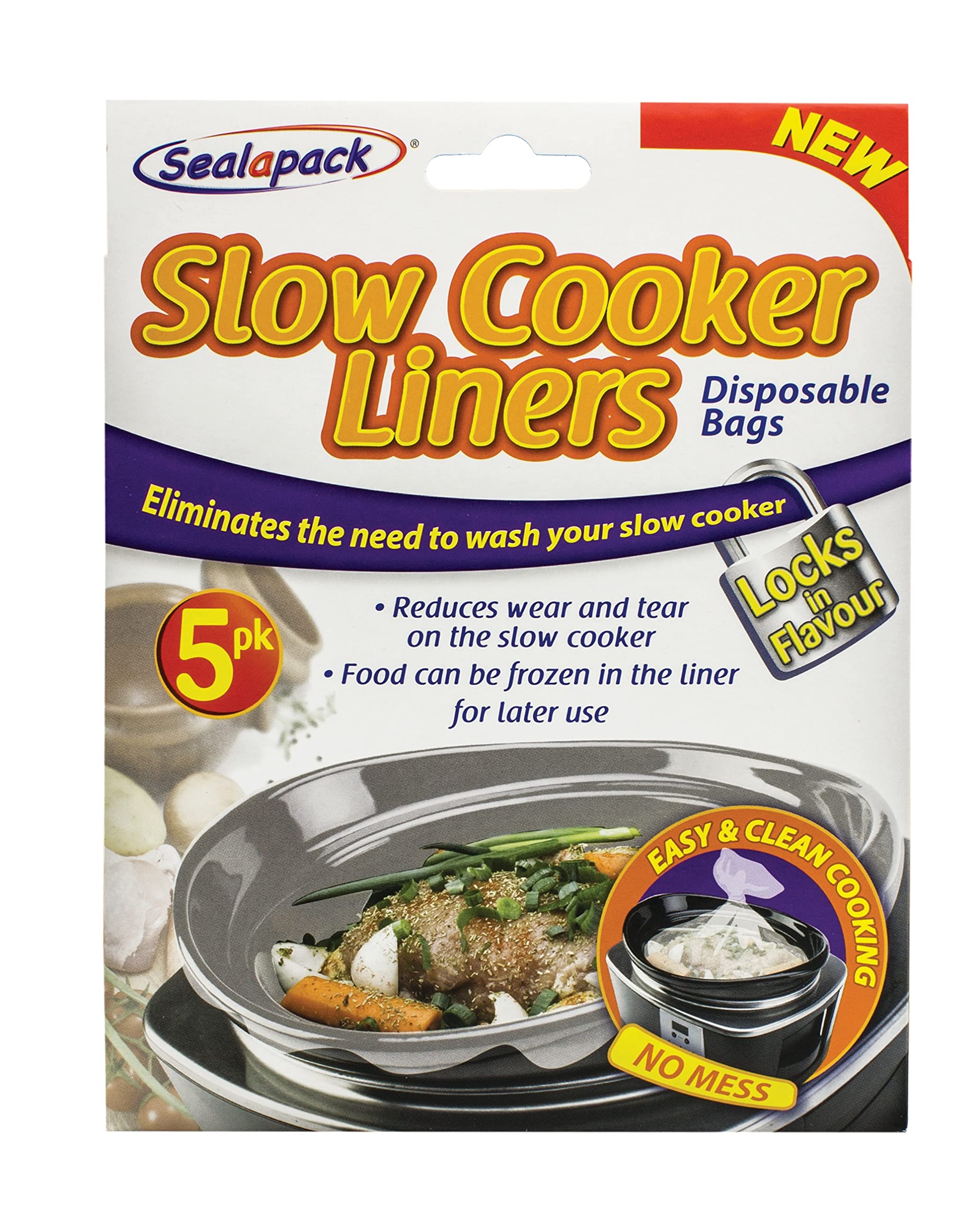 Sealapack Slow Cooker - Flavour Lock Liners, Pack Of 5