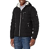 Tommy Hilfiger Men's Midweight Sherpa Lined Hooded Water Resistant Puffer Jacket