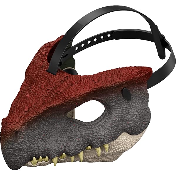 Mattel Jurassic World Máscara De Indoraptor Con Luces Y Rugidos – Careta Articulada Con Visor De Presa, Disfraz Para Niños +4 Años