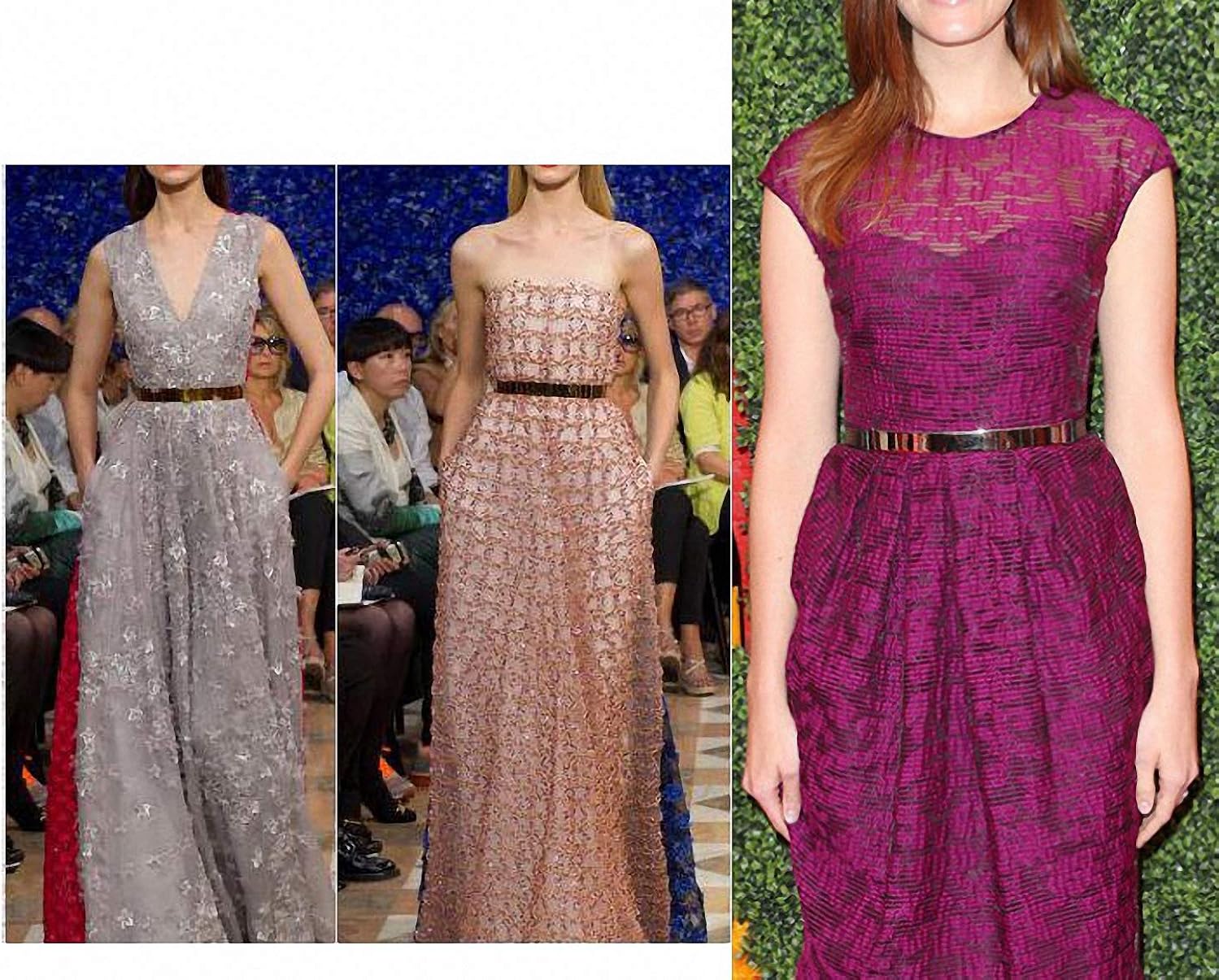 silver belt for gown