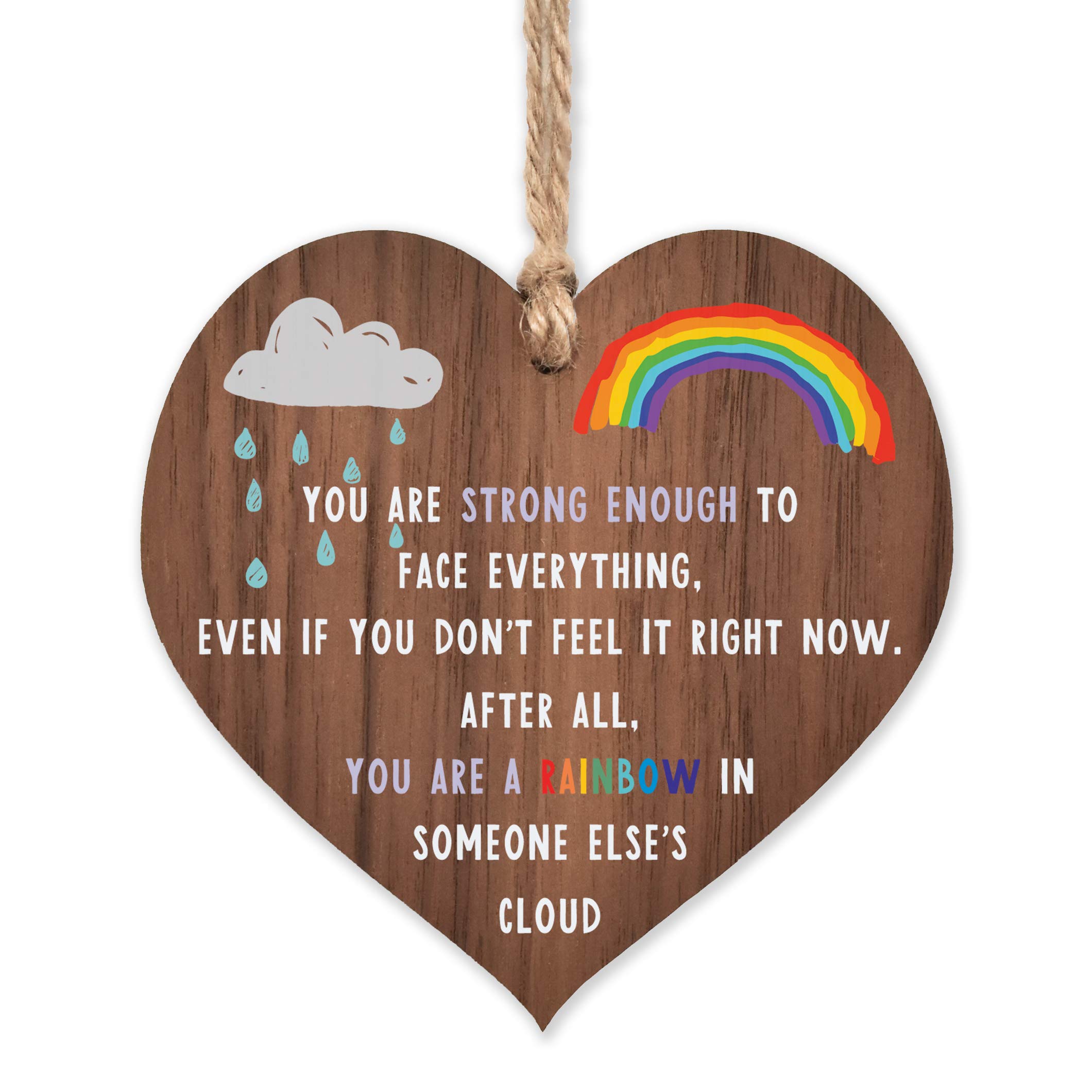 Rainbow gifts | Rainbow in someone else's cloud | thinking of you - miss you gift for best friend Keyworker | cheer up present | inspirational for women