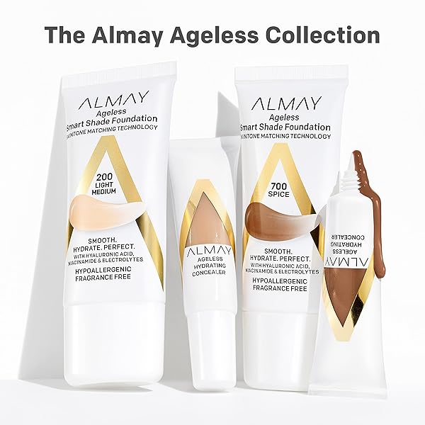 ALMAY ANTI-AGING CONCEALER, FACE MAKEUP WITH HYALURONIC ACID, NIACINAMIDE, VITAMIN C & E, HYPOALLERGENIC-FRAGRANCE FREE, 005 FAIR, 0.37 FL OZ (PACK OF 1)