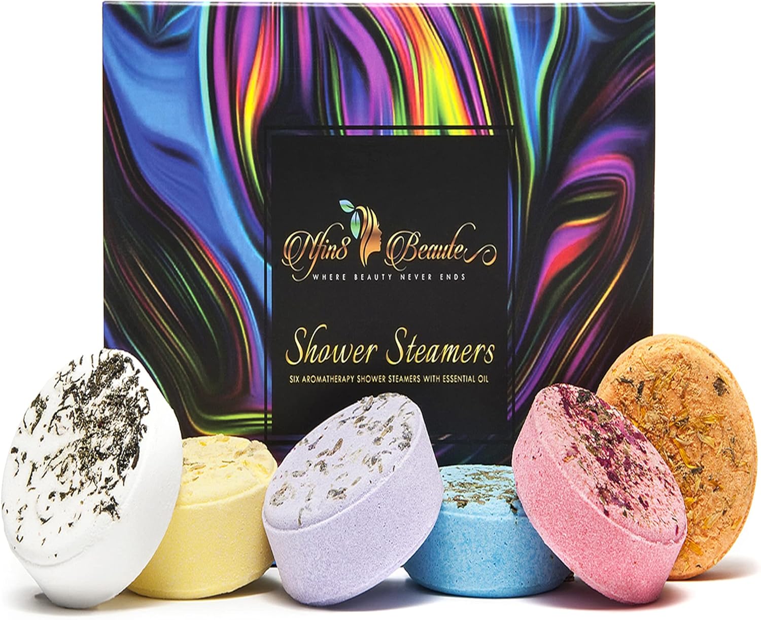 Aromatherapy Shower Steamers - 6 XXXL 3oz 80g with 2X Essential Oil - Organic Shower Steamers - Essential Oil Shower Steamer - Aromatherapy Shower Steamers for Women/Men - Aromatherapy Shower Bombs: Health & Personal Care
