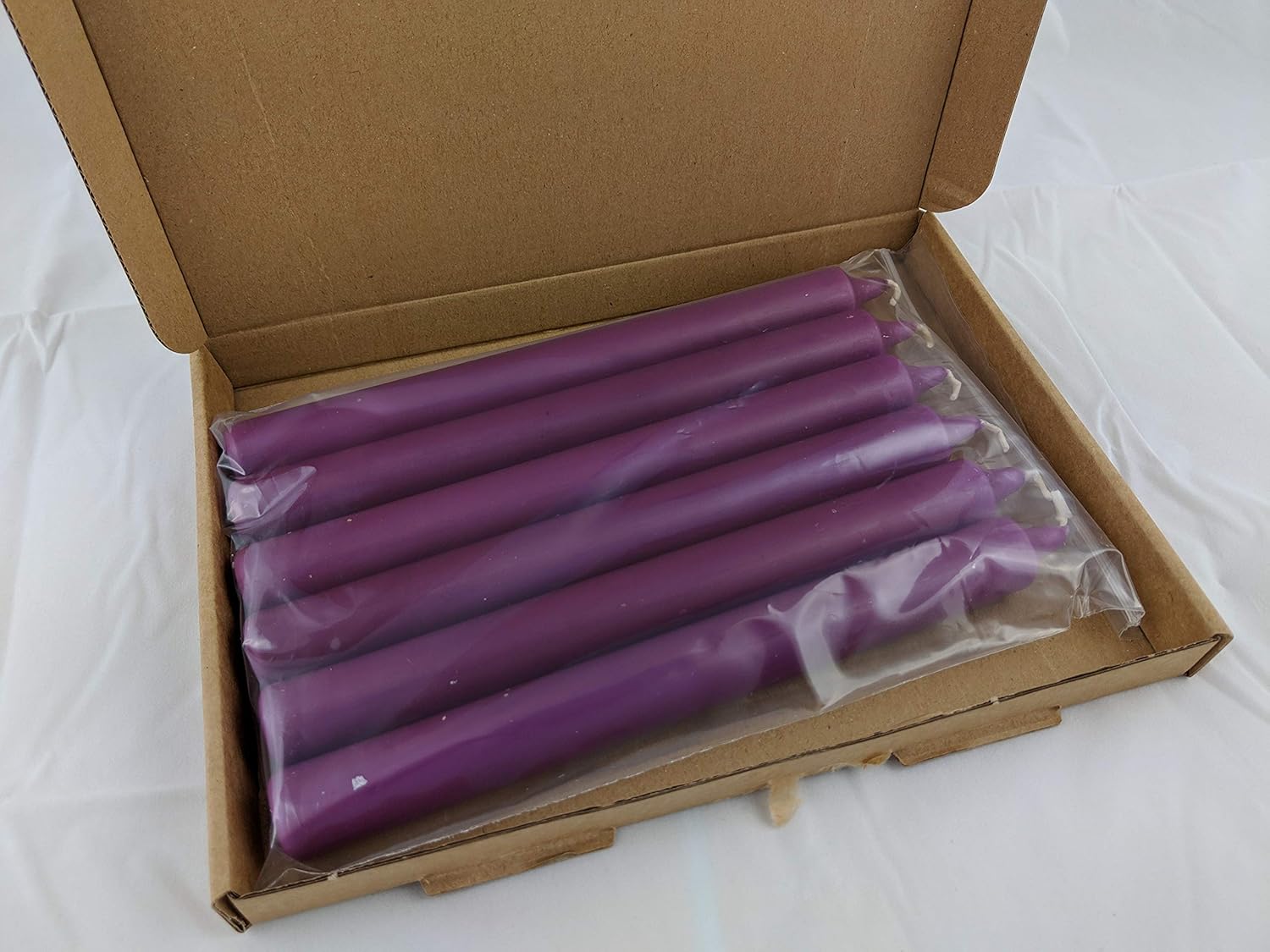Ashleys Dinner candles Bistro style pack of 6 (Purple) Amazon