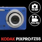 Kodak PIXPRO FZ55 16 MP Compact Camera 28mm Wide 4608x3456 Blue view 3