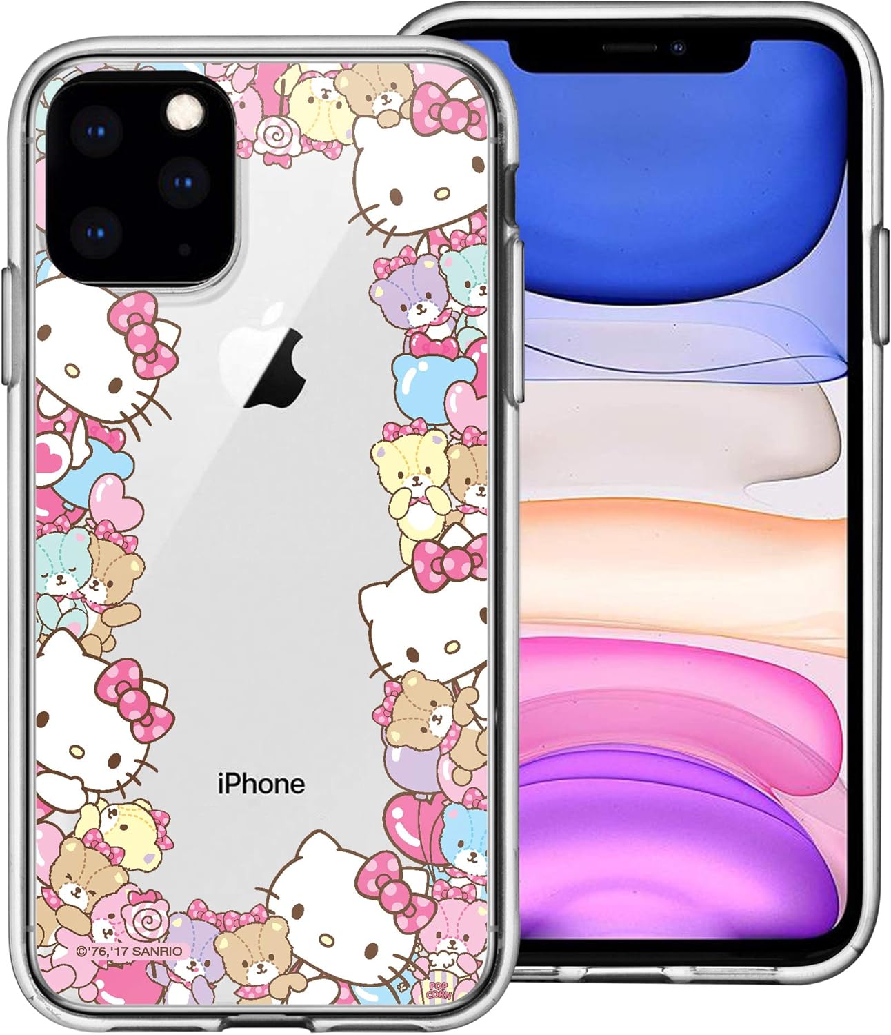 Amazon Com Willbee Compatible With Iphone 12 Pro Iphone 12 Case 6 1inch Hello Kitty Cute Border Clear Tpu Soft Jelly Cover Border Hello Kitty