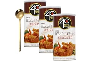 WESTLAKE ART 4C Whole Wheat Seasoned Bread Crumbs, 13 Ounces - Pecorino Romano, Crispy Texture - With Golden Ss Spoon - Versatile For Chicken, Fish, Vegetables [Pack Of 3]