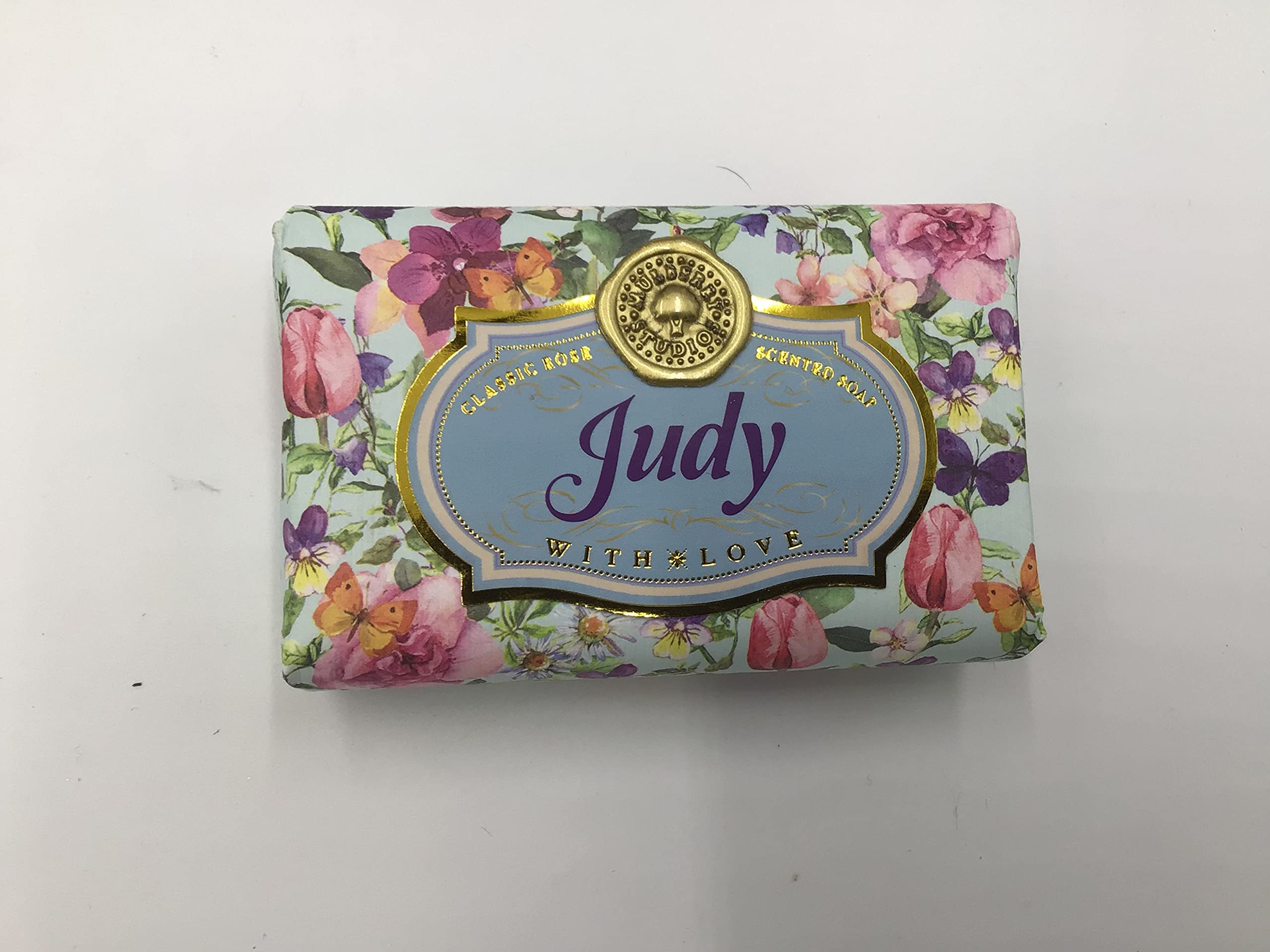 Judy - Gift Soap Bar For Her Birthday Rose Scent Mum Grandmother Cleanser Lather Present Girl