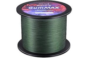 Regum-U GumMAX 545/1093/1640yds 5-100LB 8X Braided Fishing Line Abrasion Resistant Superline Zero Stretch & Smaller Diameter Confuse & Never Fade in Saltwater and Freshwater