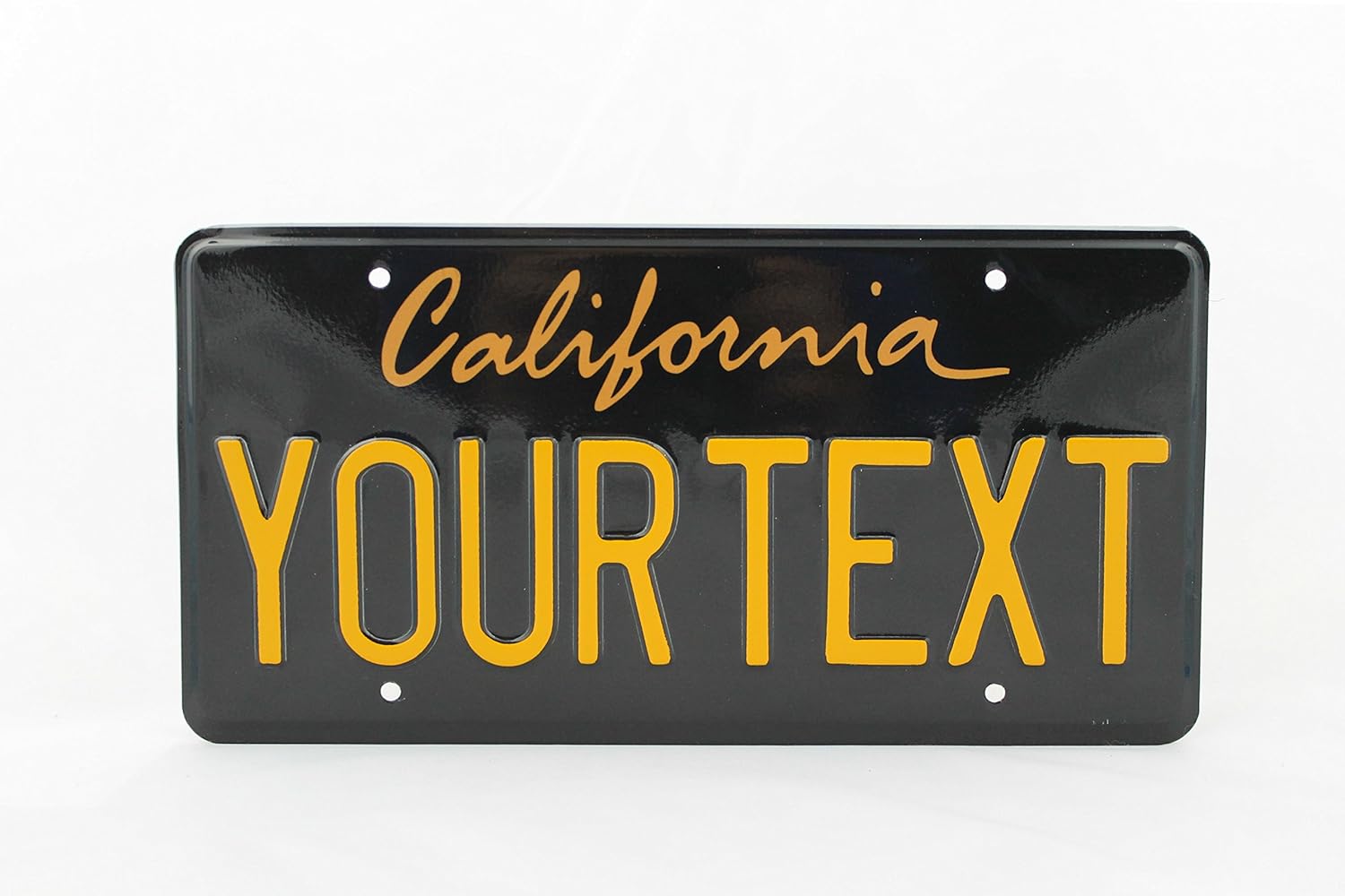 California US USA License Plate Number Plate Embossed