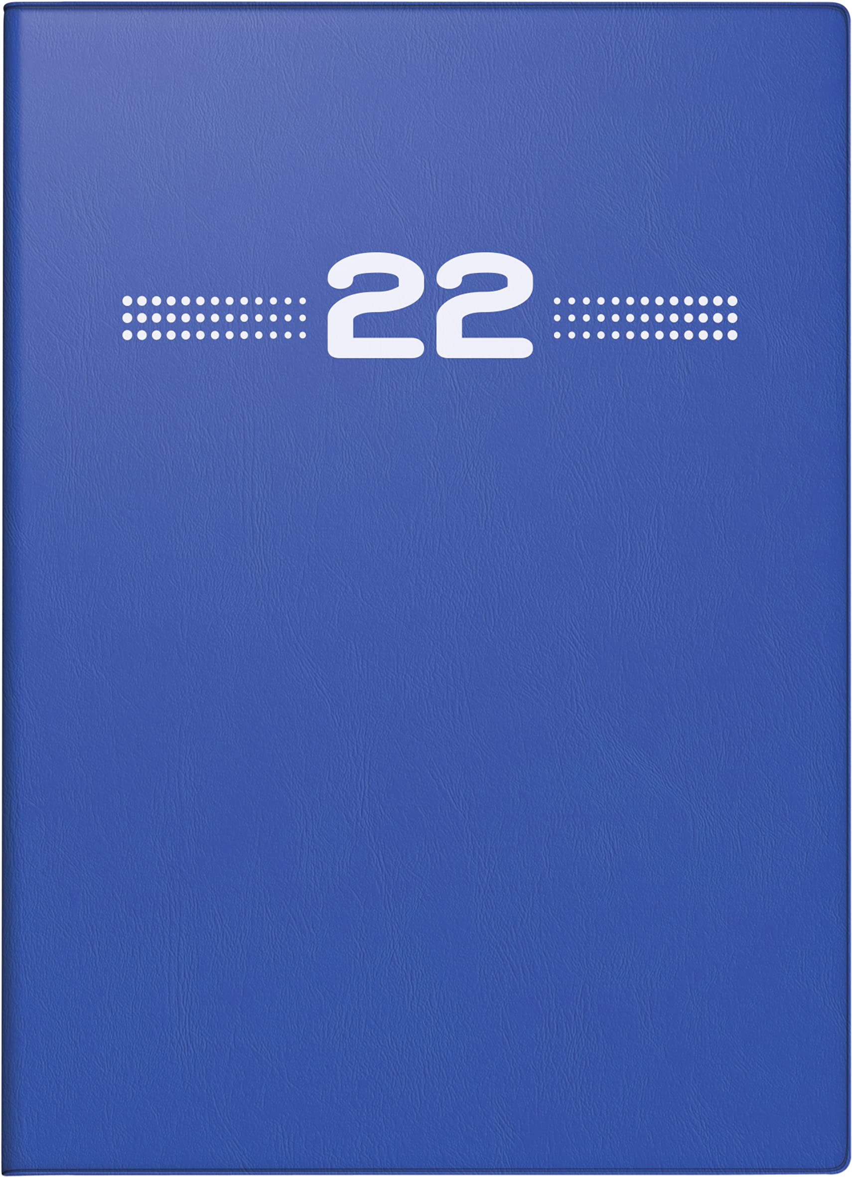rido/idé 7013202052 Pocket Diary Perfect/Technik I, 2 Pages = 1 Week, 100 x 140 mm, Plastic Cover Blue, Calendar 2022