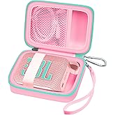 Carrying Case Compatible with JBL Go 4 - Portable Bluetooth Speaker Box Pro Sound, Also for Go 3/Go3 Eco/Go2 Waterproof Mini Wireless Speakers - Case Only (Pink)